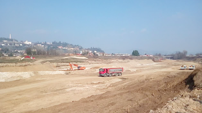 Cantiere bacino laminazione Trissino