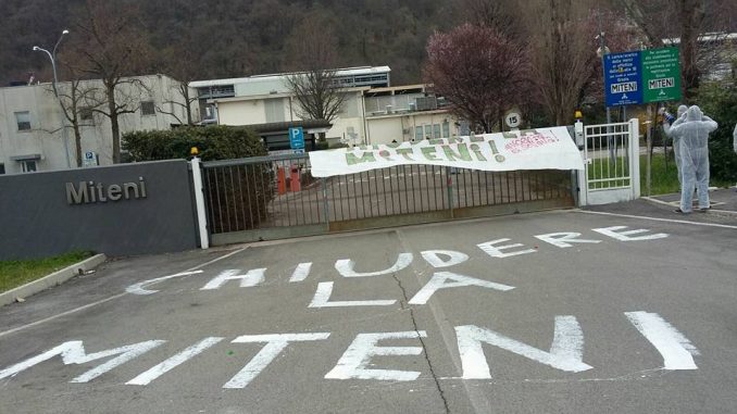 Blitz alla Miteni