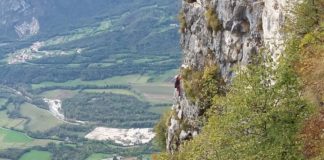 Scalatore sul Monte Cengio (foto d'archivio)