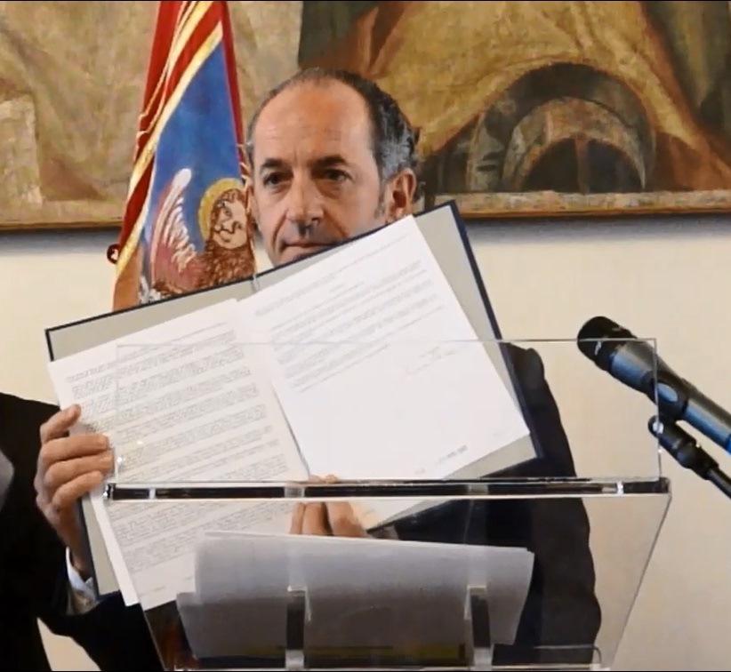 Firmato il decreto per referendum consultivo per l'autonomia del