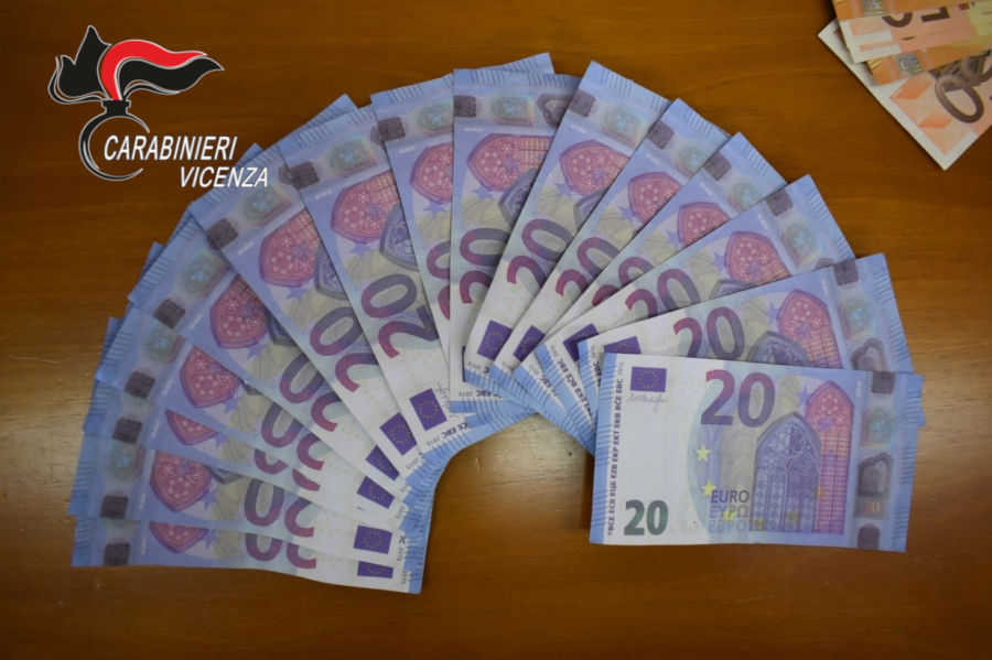 Banconote false da 20 euro scambiate con l'inganno con soldi veri. E'  recidivo - L'Eco Vicentino