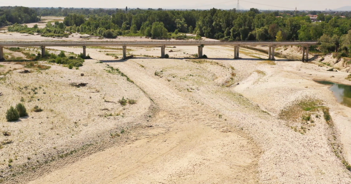 Fiume Brenta in secca, fotografia di un dramma ambientale (VIDEO) L