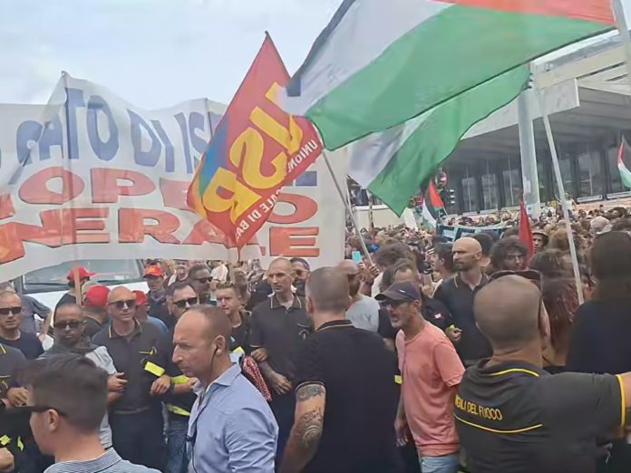 roma termini proteste gaza