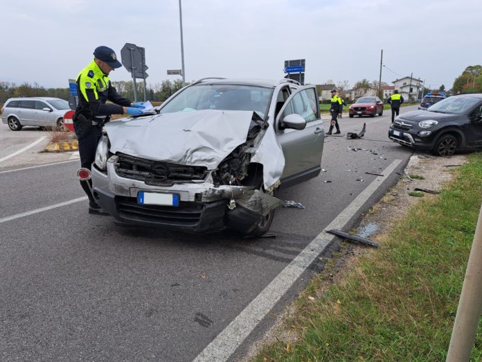 polizia locale incidente