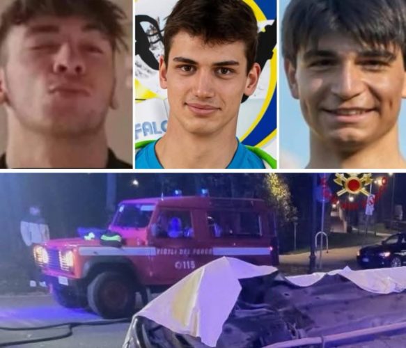 Tragedia nella notte, l'auto si schianta contro la fontana. Morti tre ...