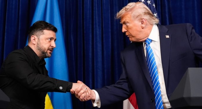 Donald Trump e Volodymyr Zelensky