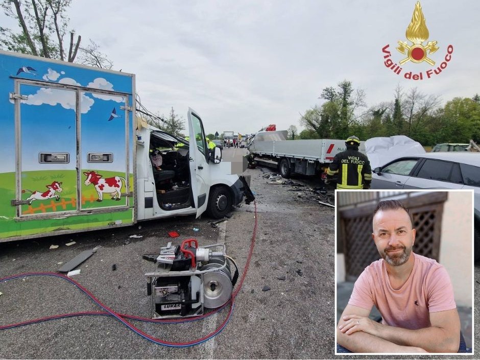 Frontale nel Padovano fra un furgone e un camion: morto ...
