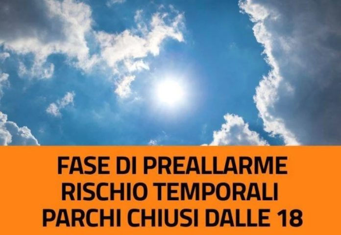 Allarme meteo temporale